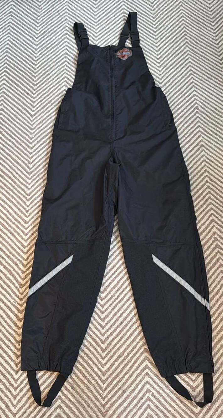Harley-Davidson Waterproof All Weather Reflective Bib Overalls Pants size L